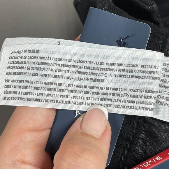 NEW Hollister Jeans Womens 25 black denim skinny distressed preppy casual - Picture 9 of 12